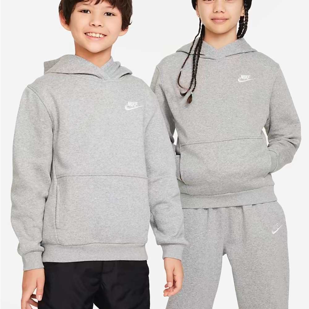 Nike kids gray hoodie, size L & XL available